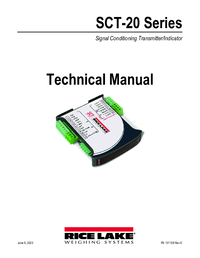 Thumbnail of document Manual - SCT-20 Signal Conditioning Transmitter